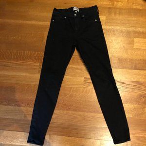 AGOLDE Skinny Black Jean